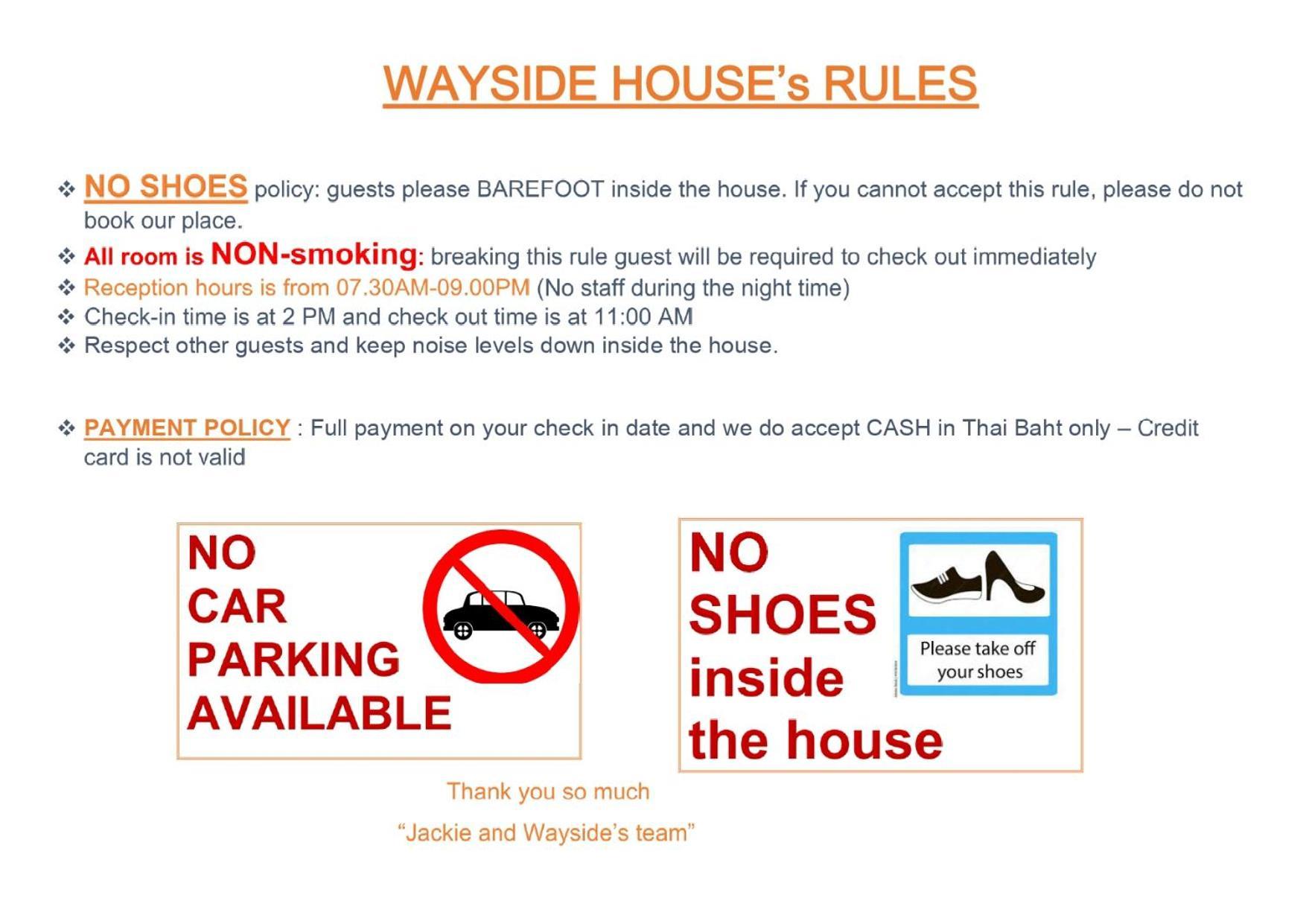 Wayside Guesthouse เชียงใหม่ ภายนอก รูปภาพ